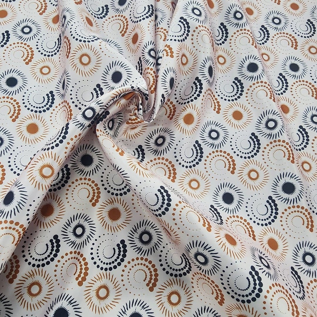 SATIN Dress Fabrics Stone Digital Printed Duchess Satin Fabric 150 cm (7719814398041)