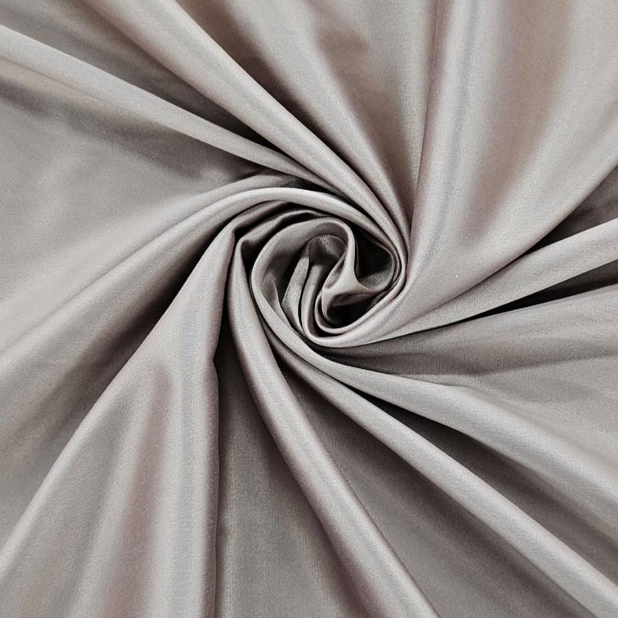 Satin Dress Fabrics Taupe Stretch Duchess Fabric 147 cm (4738513797209)