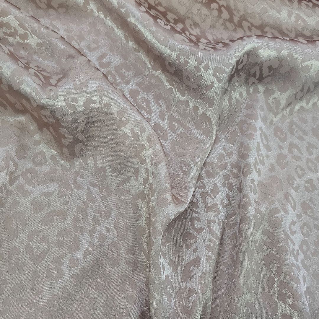 SATIN Embossed Satin Spandex Fabric Pale Rose 150cm (7312760275033)