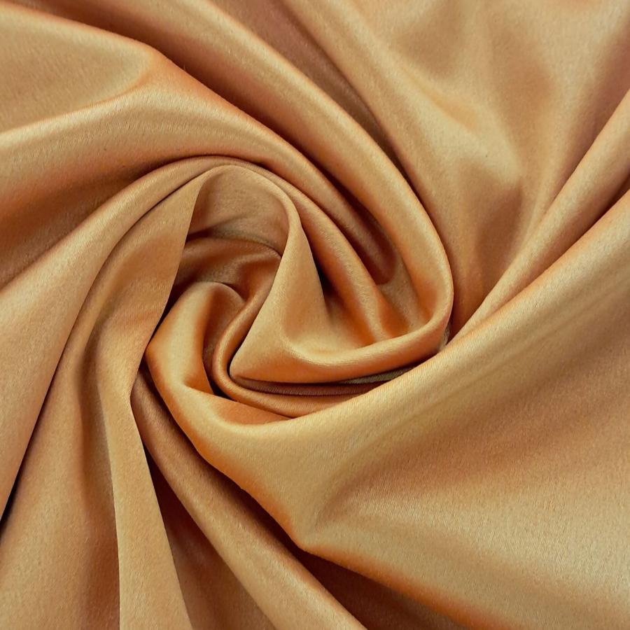 SATIN Fabric Lt Orange Milano Satin Fabric 150cm (7142629408857)
