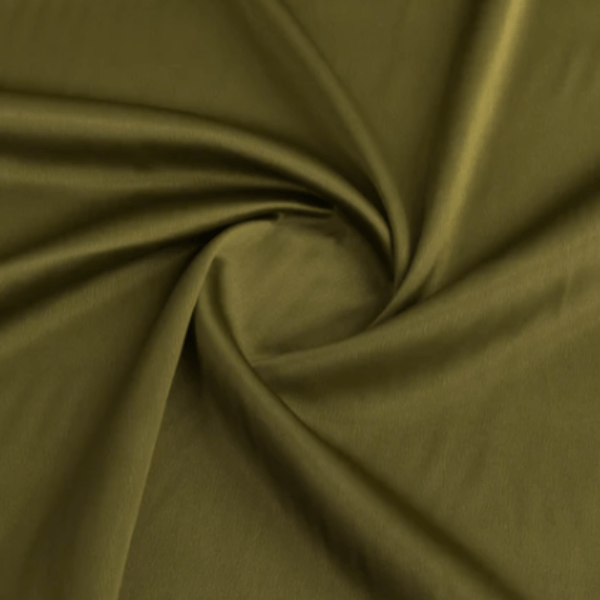 SATIN Fabric Olive Green Milano Satin Fabric 150cm (7142629408857)