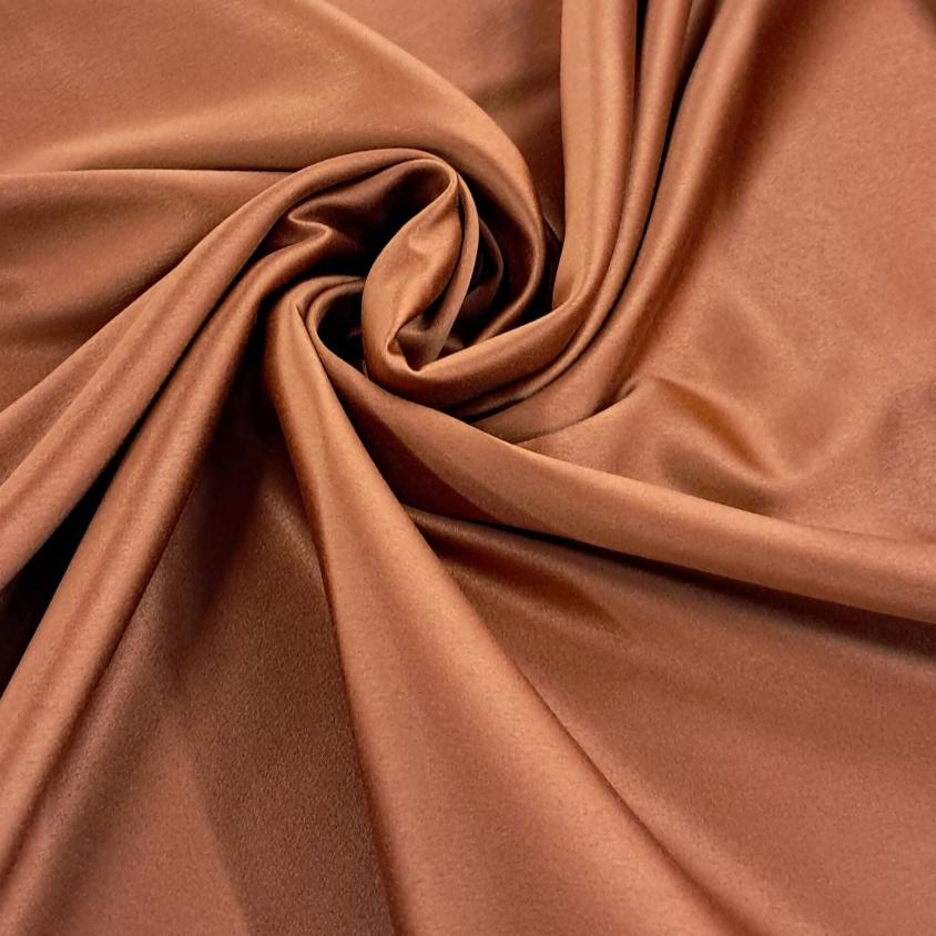 SATIN Fabric Rust Milano Satin Fabric 150cm (7142629408857)
