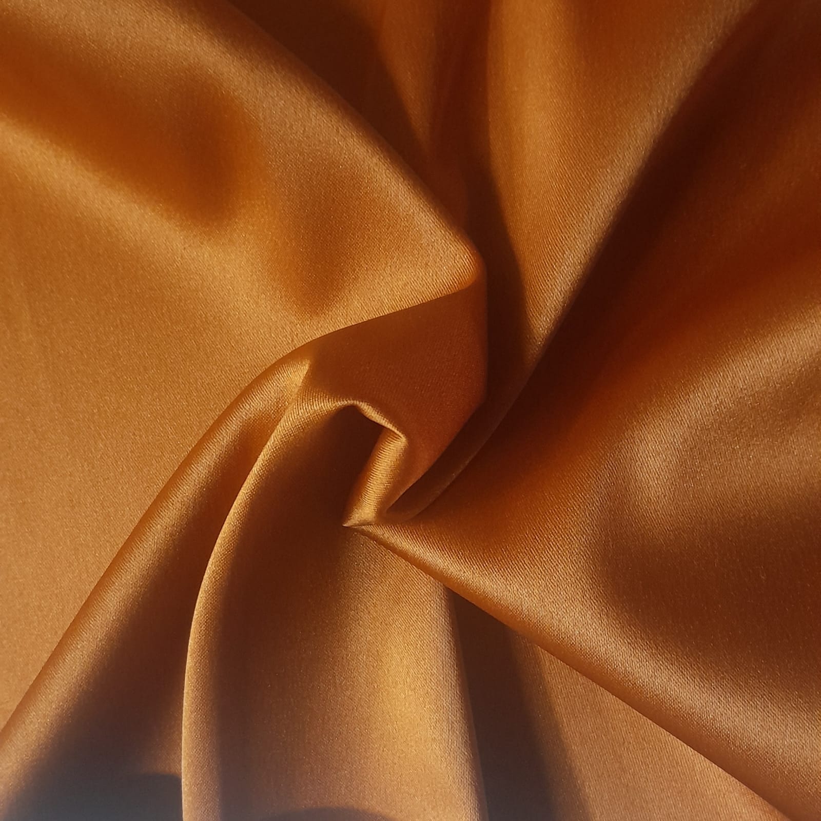 SATIN Fabric Rust Summer Satin Fabric 150 cm (7768819728473)