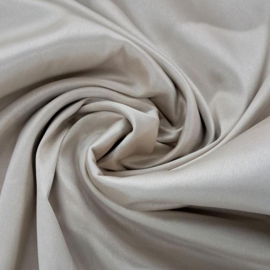 SATIN Fabric Sand/Pearl Milano Satin Fabric 150cm (7142629408857)