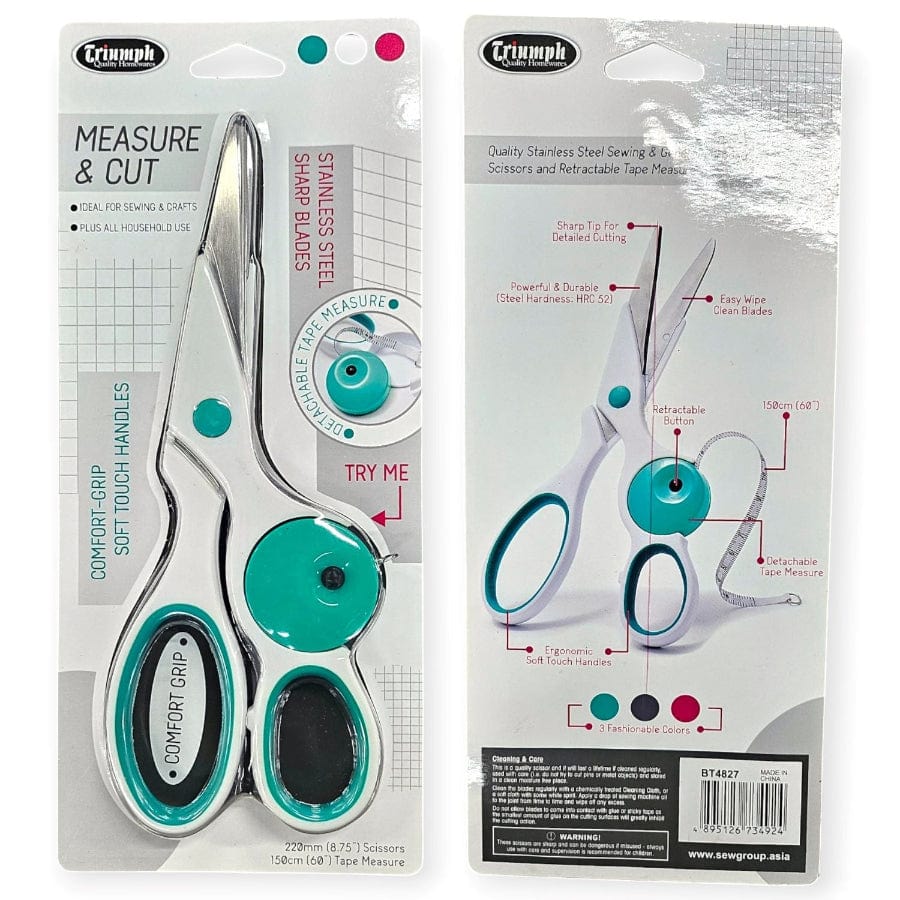 scissors Habby Triumph Measure & Cut White Scissor