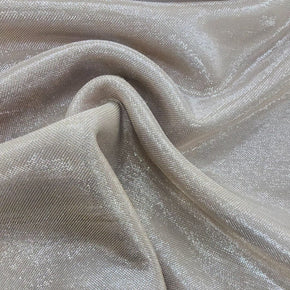SCUBA Dress Fabrics Toasted Almond Sandwich Scuba Lurex Fabric 150 cm (7631457681497)