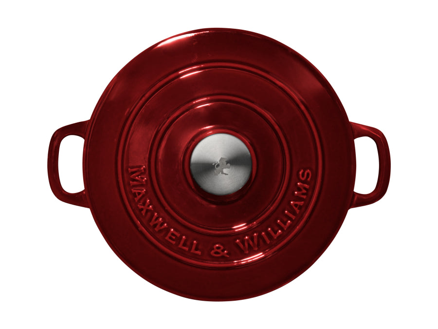Maxwell & Williams Cast Iron Round Casserole 3.3L Merlot SE0034 (Copy) (8003244556377)