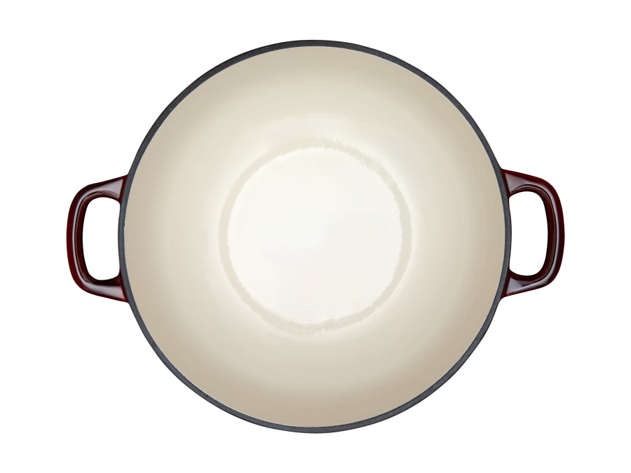 Maxwell & Williams Cast Iron Round Casserole 4L Merlot SE0036