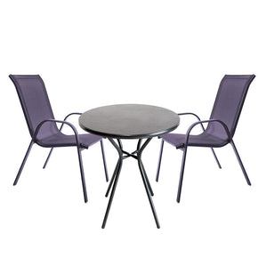 SEAGULL Outdoors Seagull 2 Patio Chairs With A Polymer Top Table (7141646106713)