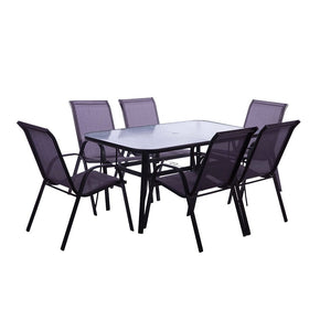 SEAGULL Outdoors Seagull Patio Set Steel 7-piece (6881050820697)