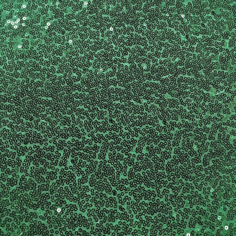 SEQUINS Dress Fabrics Euro Sequin Fabric Bottle Green 130cm (7490939781209)