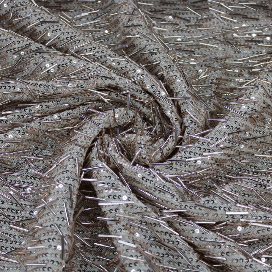 SEQUINS Dress Fabrics Rose Gold Noliah Sequin 150cm (7810312831065)