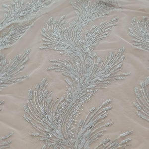 SEQUINS Dress Fabrics Taupe Malika Sequin 150cm (7810324791385)