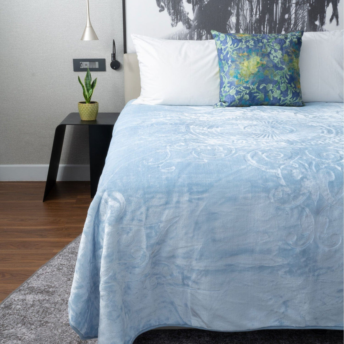 Sesli blanket Sesli London Faux 1 Ply Blanket Mink Queen BK155 (7308123111513)