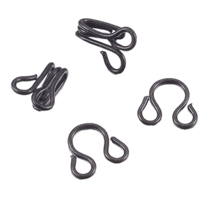 SEWING ACCESSORIES HABBY Hook & Eyes Size 2 Black (7651437019225)