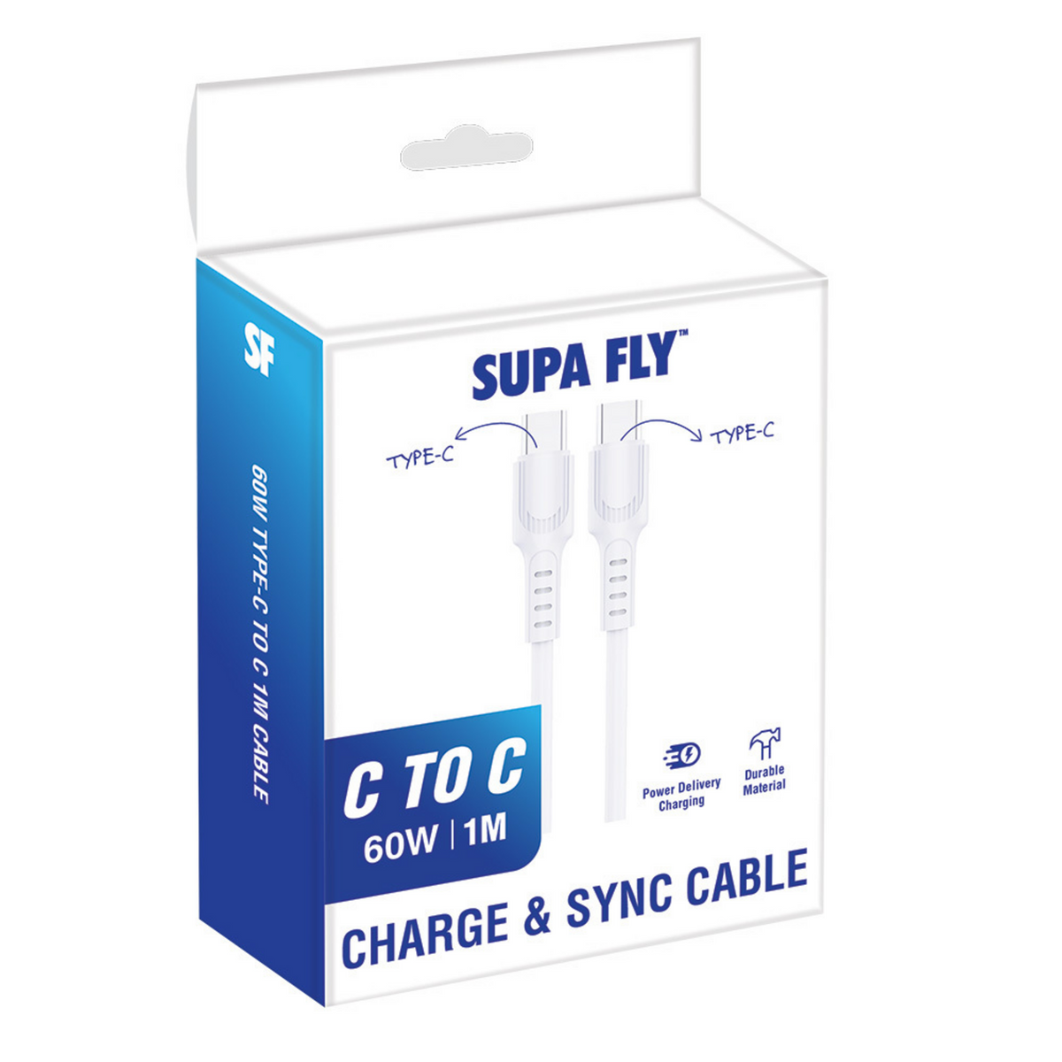 Supa Fly Pd Charger Wall + Car Kit + Type C Cable Bundle