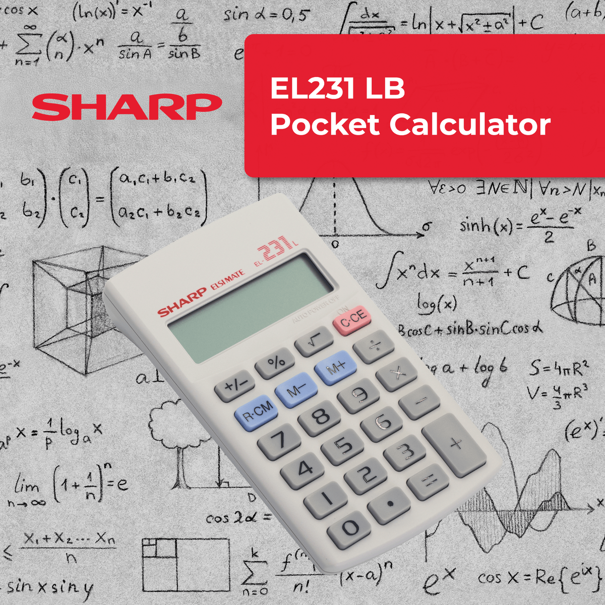 SHARP CALCULATOR Sharp Pocket Calculator EL-231LB