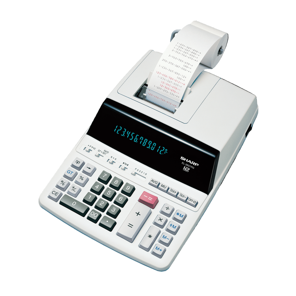 SHARP CALCULATOR Sharp Premium Fast Printer Calculator EL-2607V