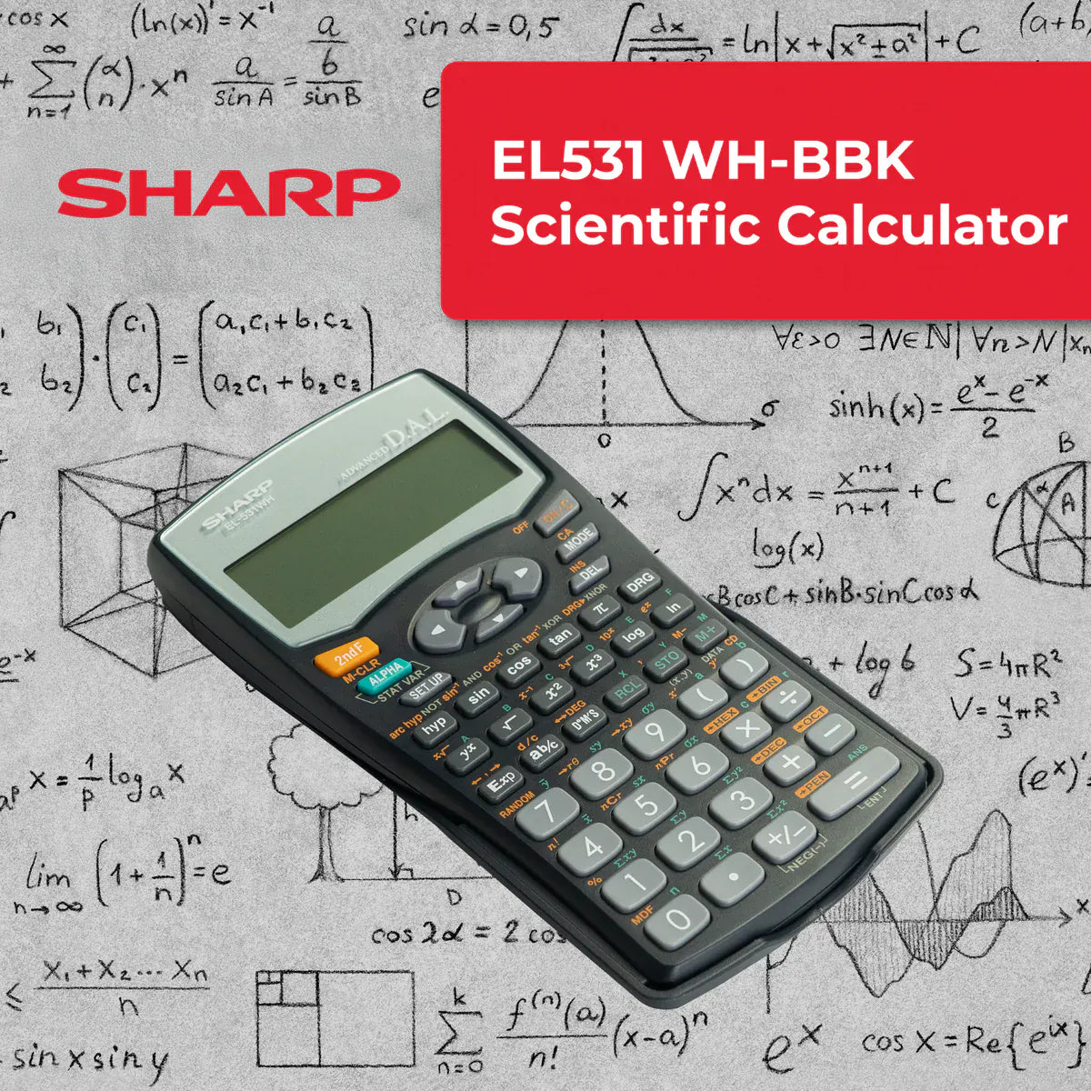 SHARP CALCULATOR Sharp Scientific Calculator - 12 Digit EL-531WHB