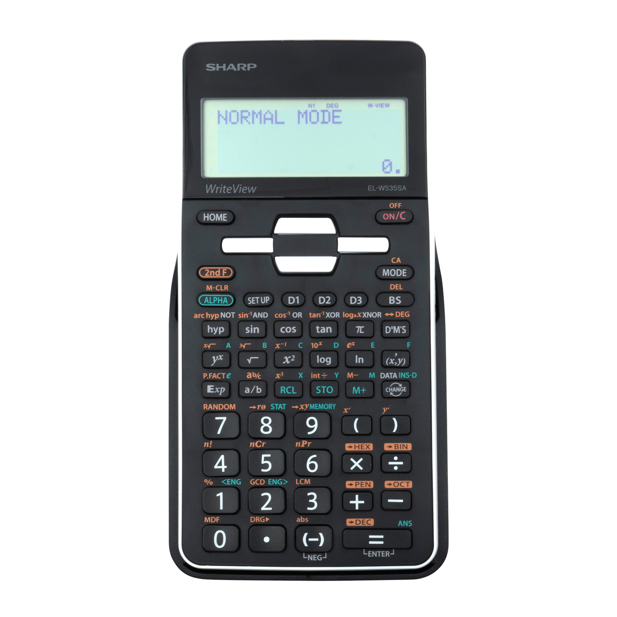 SHARP CALCULATOR Sharp White Writeview Scientific Calculator EL-W535SAB-WH