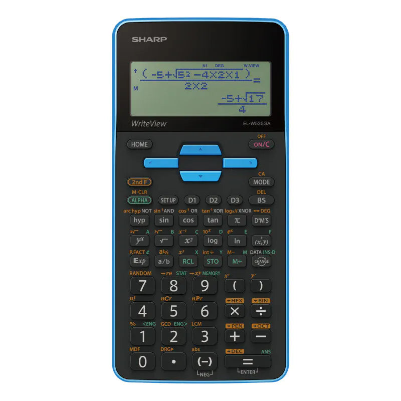 SHARP CALCULATOR Sharp Writeview Scientific Calculator Blue EL-W535SA