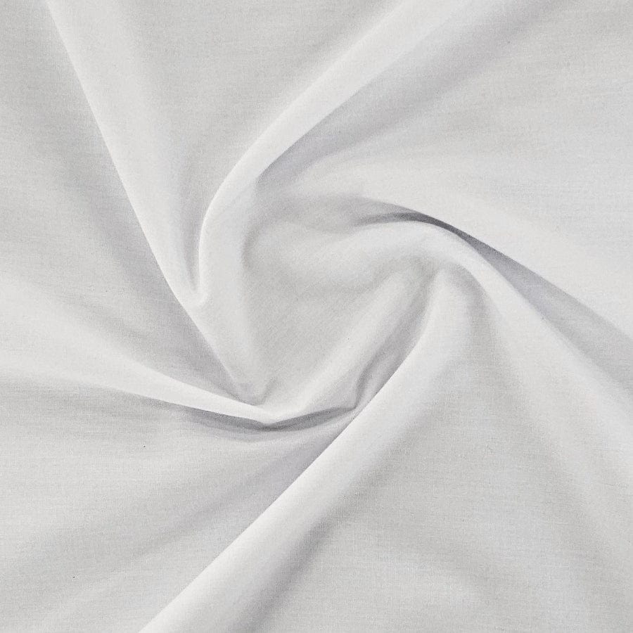 Shirting Dress Fabrics TC Poplin White 150cm (7917139034201)