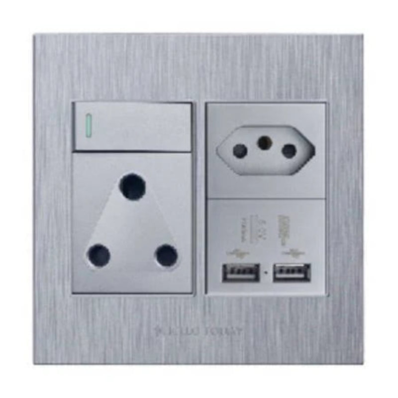 Plug SA/EURO/USB Socket S8-211