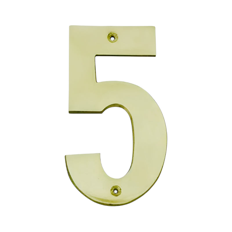 Brass Number Large 5