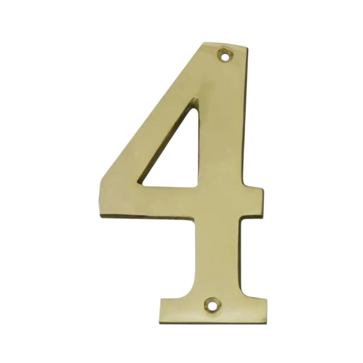 Brass Number Large 4