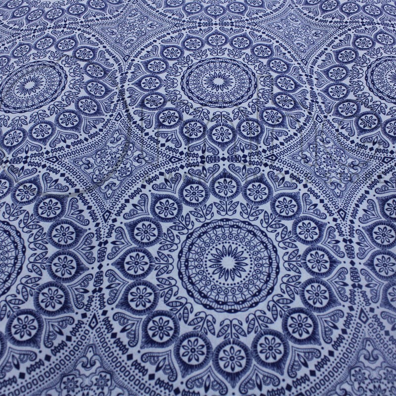 Shwe Shwe Dress Fabrics 3 Cats Shweshwe Fabric  C/w 99 Blue XH1185 90 cm