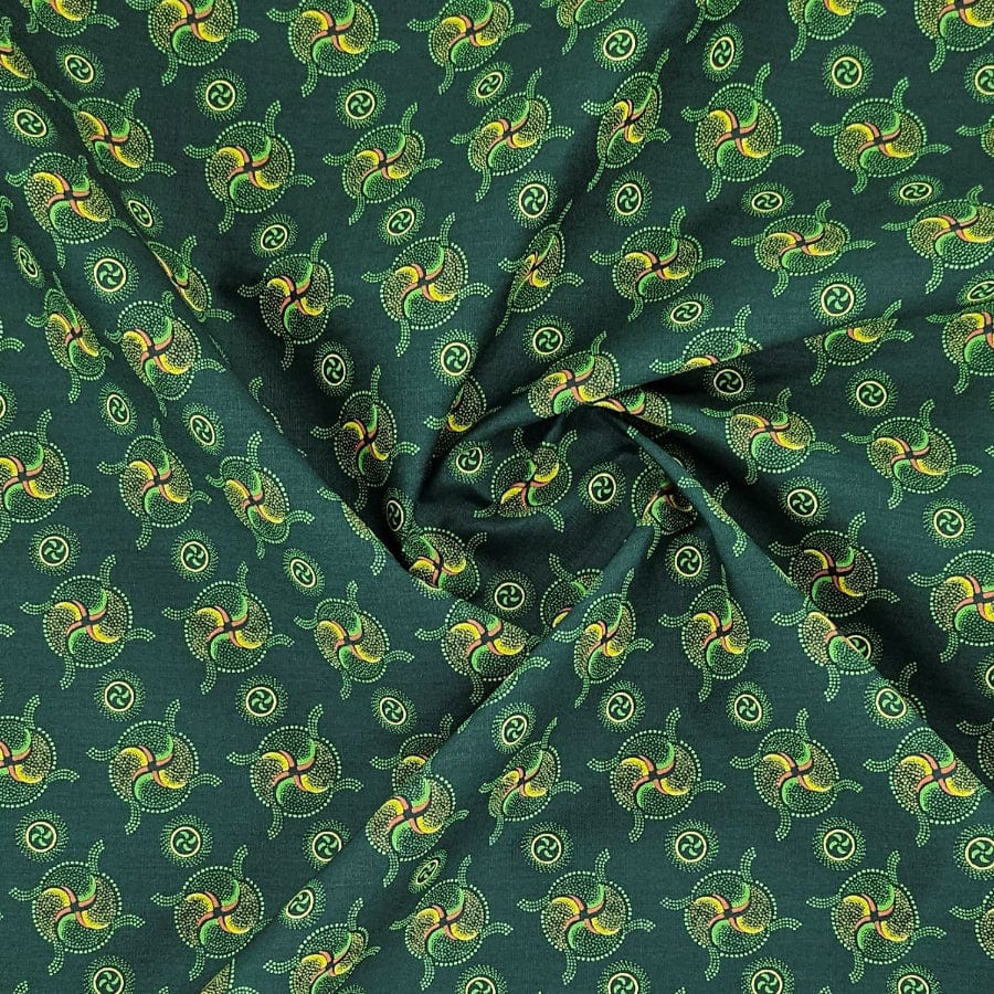 SHWE SHWE Dress Fabrics Bottle Green Single Sided Shwe Shwe 150cm