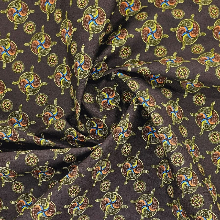 SHWE SHWE Dress Fabrics Brown Single Sided Shwe Shwe 150cm