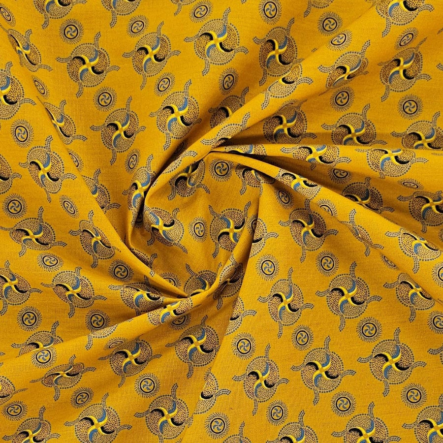 SHWE SHWE Dress Fabrics Gold Single Sided Shwe Shwe 150cm