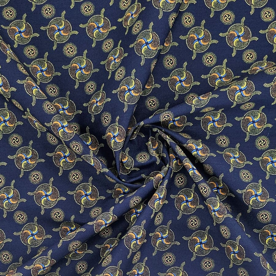 SHWE SHWE Dress Fabrics Navy 3 Single Sided Shwe Shwe 150cm