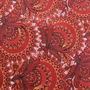 Shwe Shwe Dress Fabrics Original 3 Cats Fabric C/W 531 Red 90 cm H1296 (7665109925977)