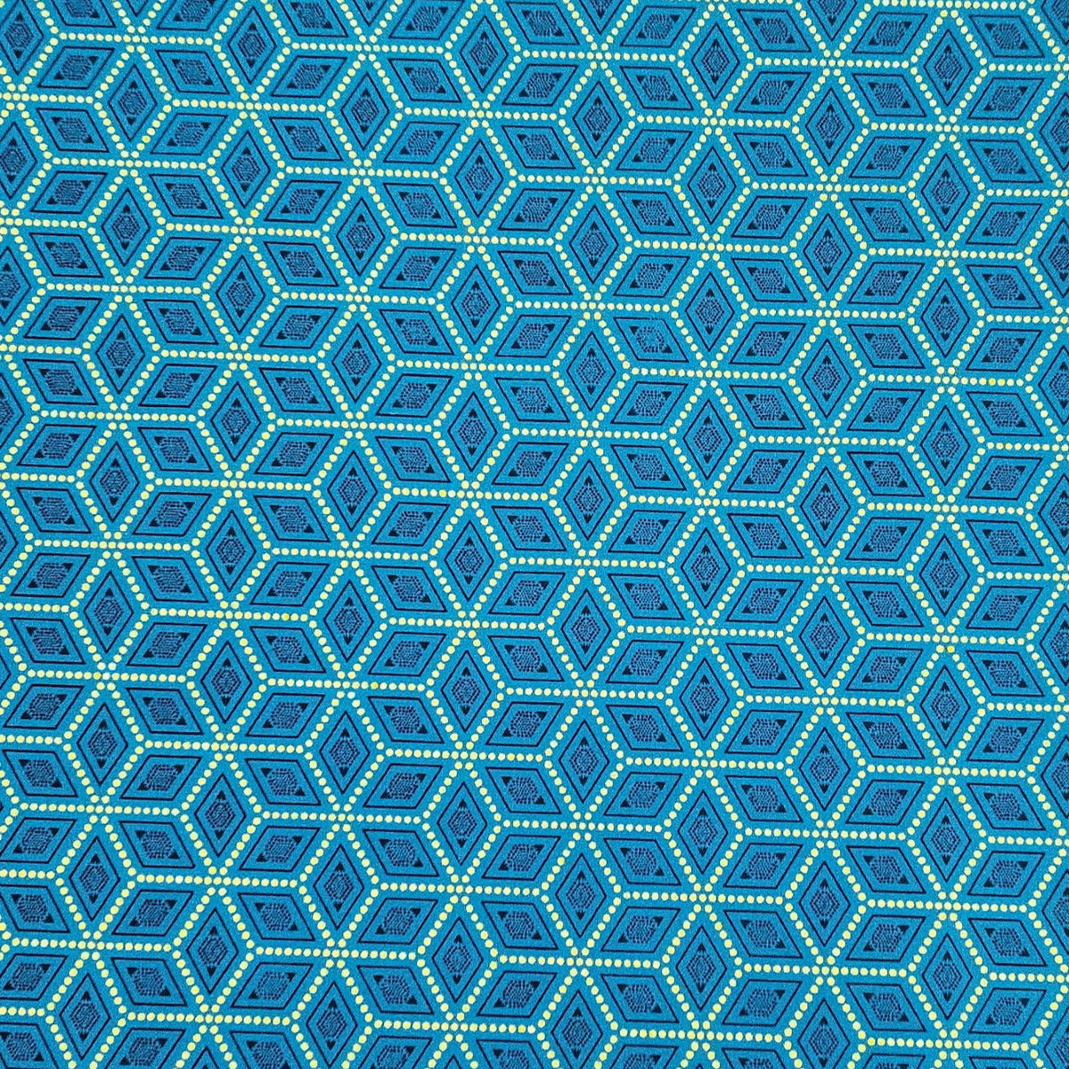 SHWE SHWE Dress Fabrics Turquoise Shwe Shwe Geo 140cm