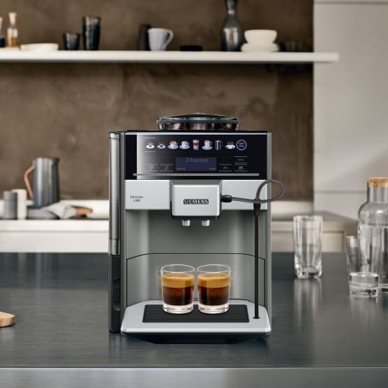 SIEMENS COFFEE MACHINE Siemens Fully Automatic Coffee Machine EQ.9 Plus Connect S500 Black TI9553X9RW (7181452312665)
