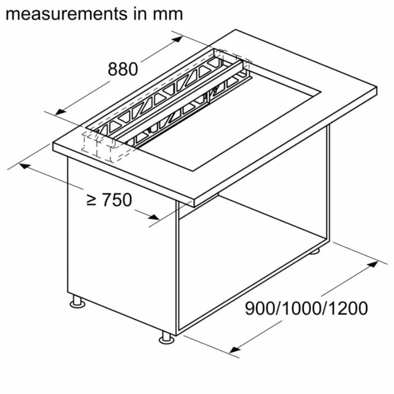 SIEMENS MOUNT Siemens LZ29WWY12 Seamless Installation Kit 90cm