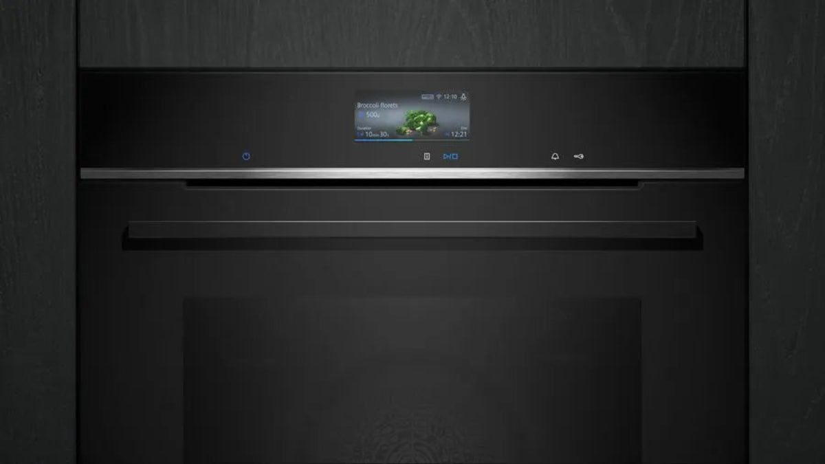 SIEMENS OVEN Siemens 60cm Black IQ700 Built-In Oven - HB736G1B1