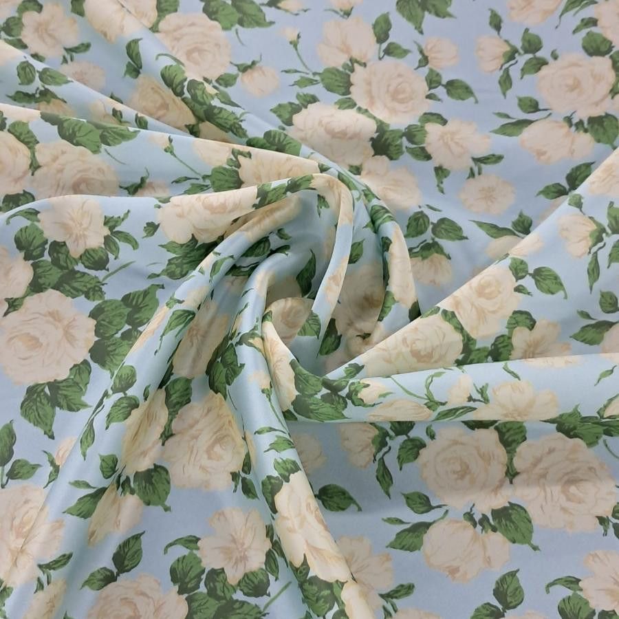 SILKY SATIN Dress Fabrics Carline Rose J Belgravia Silk Satin 125cm (7822329741401)