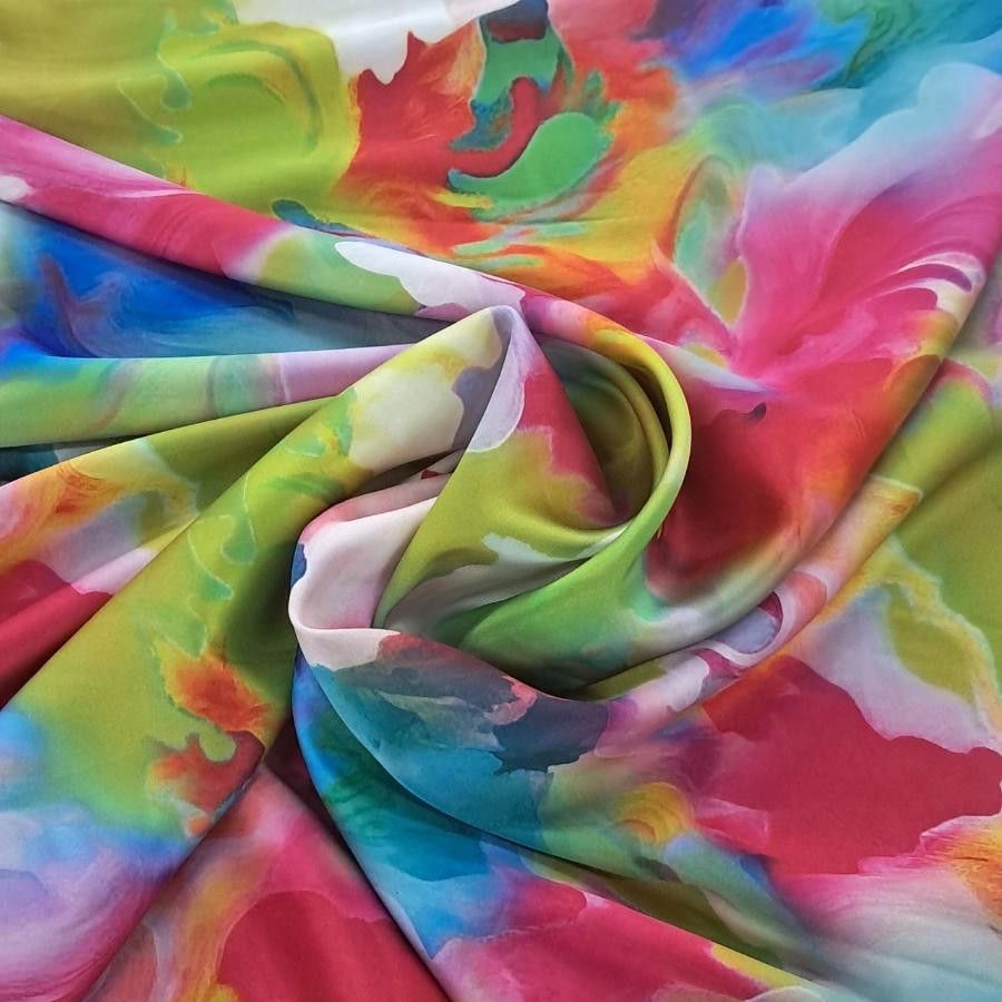 SILKY SATIN Dress Fabrics P3980/2 Armani Silk Digital 150cm