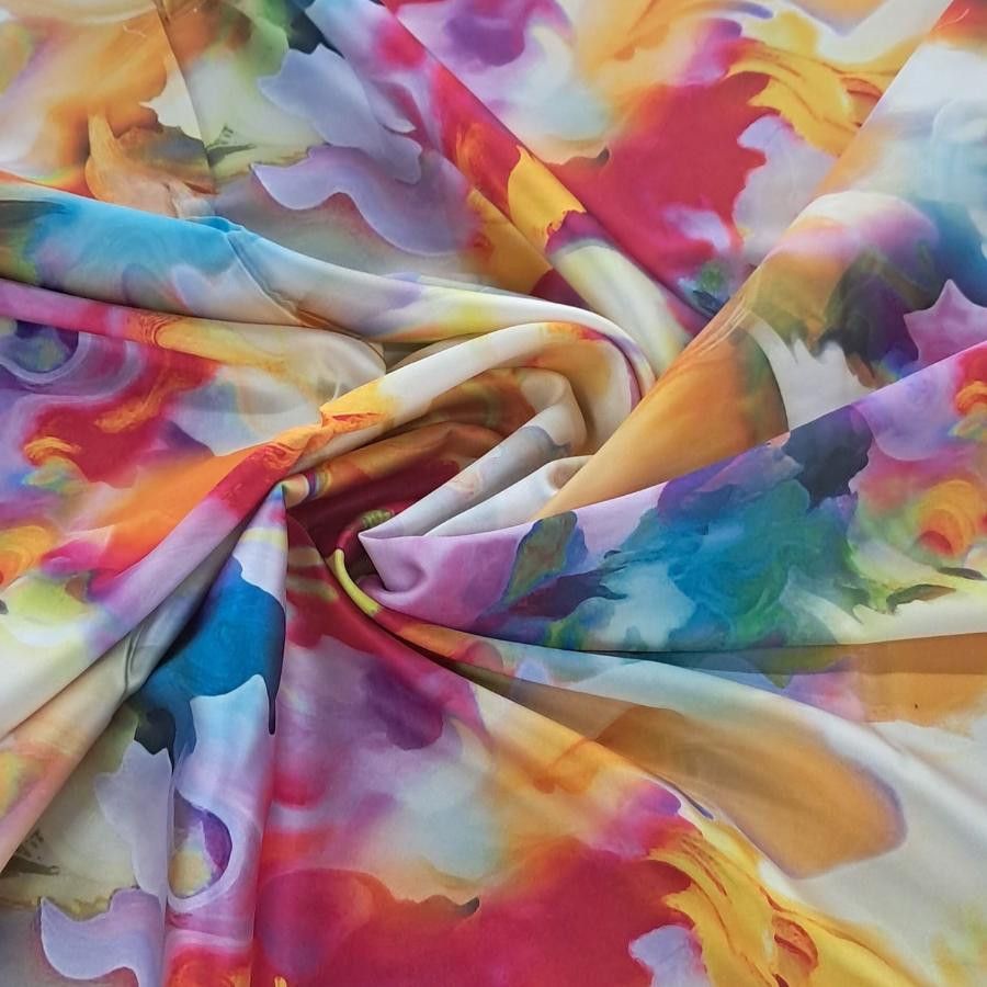 SILKY SATIN Dress Fabrics P3980/3 Armani Silk Digital 150cm