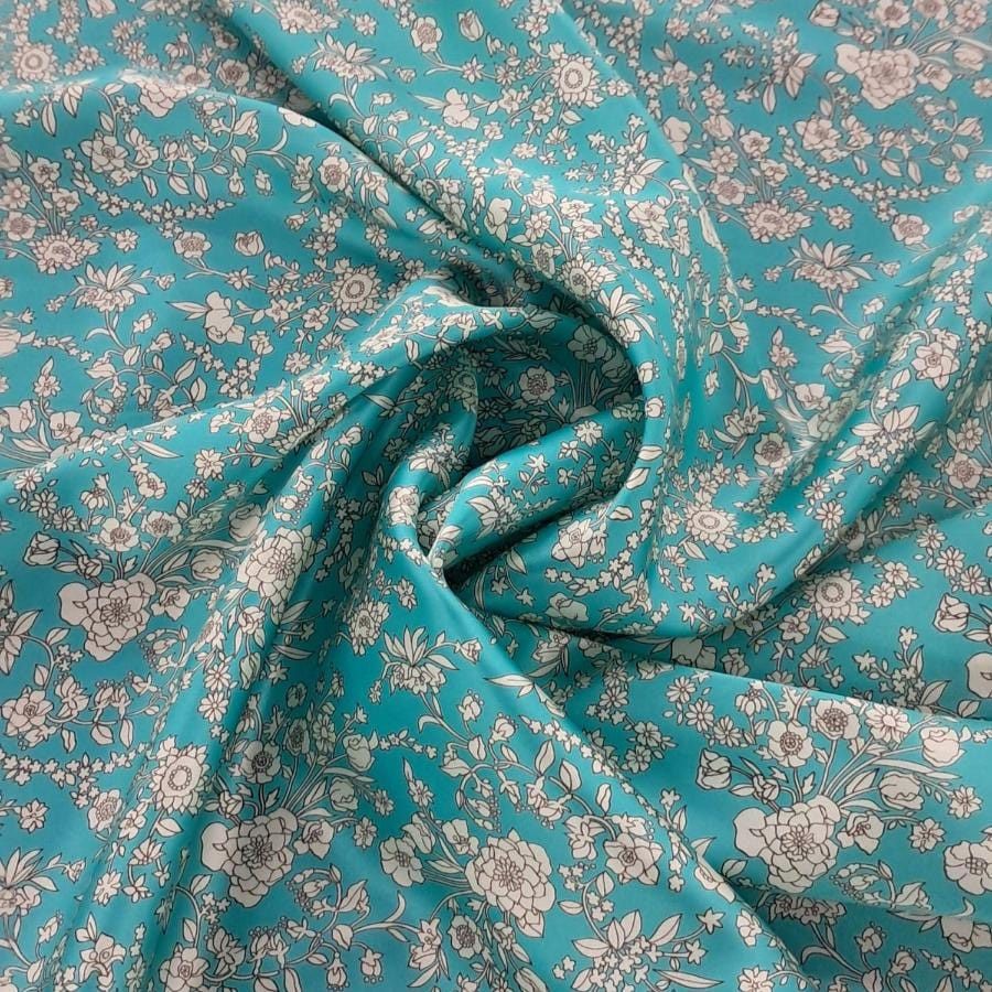 SILKY SATIN Dress Fabrics Summer Bloomsj Belgravia Silk Satin 125cm (7822329741401)