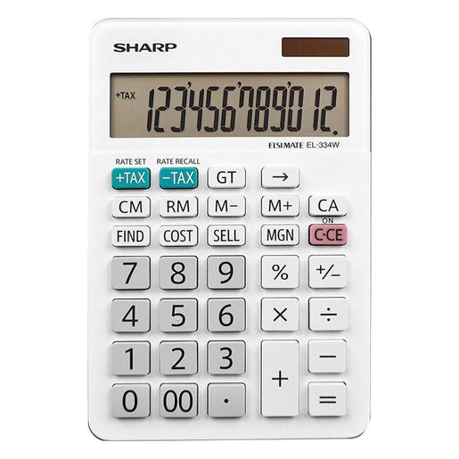 Sharp Elsimate12 Digit Calculator EL334WB