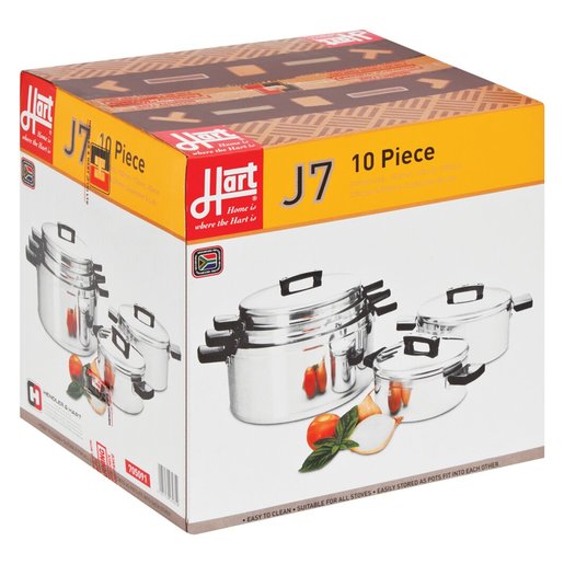 Hart J7 10 Pce Aluminium Solid Lid Pot Set Set 705070
