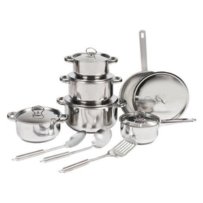 Tissolli 15-Piece Bekaline Stainless Steel Cookware Set