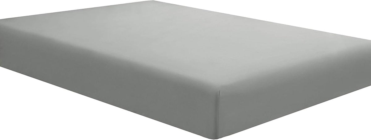 SIMON BAKER FITTED SHEET Simon Baker Grey 200 Thread Count Cotton Percale Fitted Sheet (7825493819481)