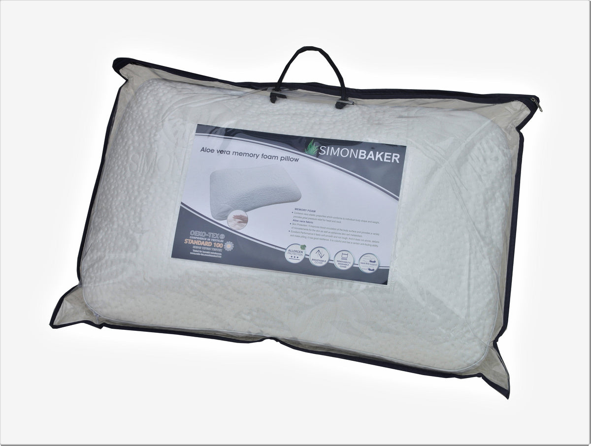 SIMON BAKER pillow Simon Baker Aloe Vera Memory Foam Standard Pillow (7750463291481)