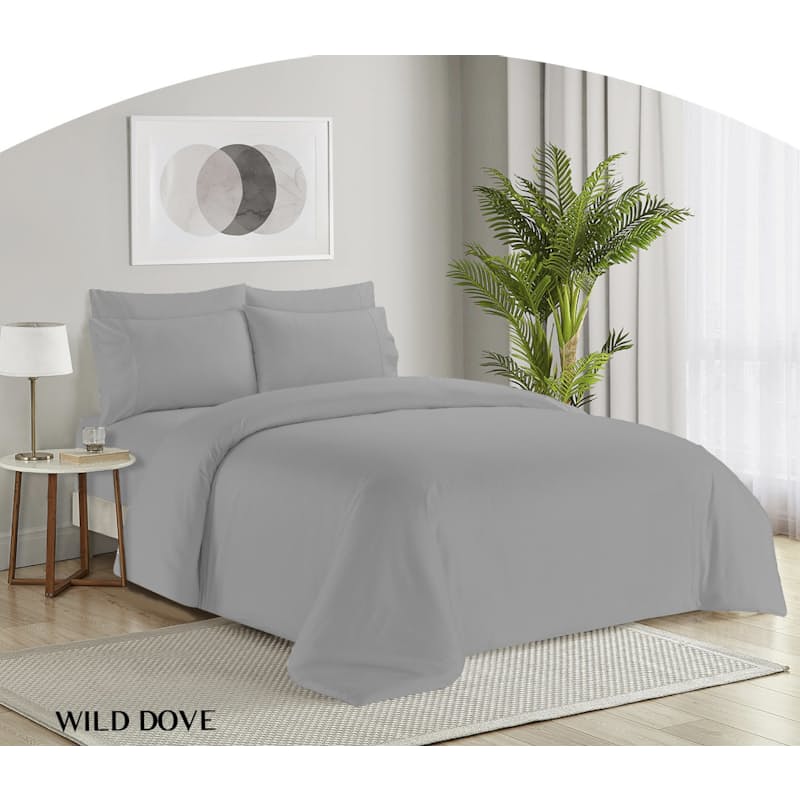 SIMON BAKER SHEET SET Queen Simon Baker Organic Bamboo Cotton Wild Dove 4 Piece Sheet Set (7895681171545)