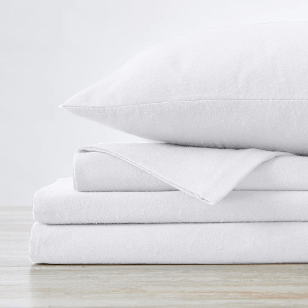 SIMON BAKER SHEET SET Simon Baker Cotton Flannel Winter Sheet Set Natural 4 Piece (7710570414169)